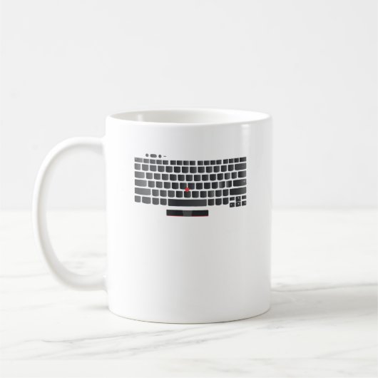 Lenovo Thinkpad Tastaturlayout-Tasse Kaffeetasse (Links)