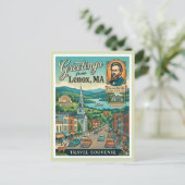 Lenox MA Arrowhead Berkshire Mountains Postkarte (Stehend Vorderseite)