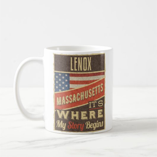 Lenox Massachusetts Kaffeetasse (Links)