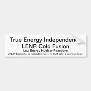 LENR kalte Fusion - wahre energiewirtschaftliche Autoaufkleber