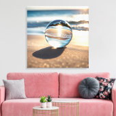 Lens Ball am Ocean Beach Leinwanddruck (Insitu (Wohnzimmer))
