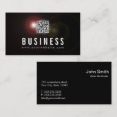 Lens Flare Apps Developer Business Card Visitenkarte (Vorne/Hinten)