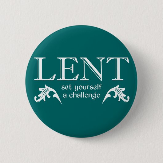 Lent - Set Sie selbst eine Herausforderung Button (Vorderseite)