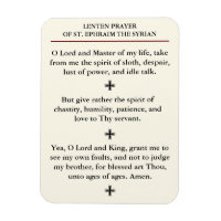 Lenten Gebet von St. Ephraim der syrische