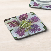 Lenten Rose Hellebore Floral Getränkeuntersetzer (Linke Seite)