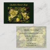 Lenten Rose Hellebore Florist Visitenkarte (Vorne/Hinten)