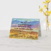 Lenten-Saison-Lamentations-Bibelberg Karte (Gelbe Blume)