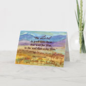 Lenten-Saison-Lamentations-Bibelberg Karte (Vorderseite)