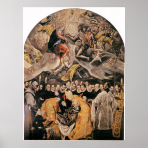 L'Enterrement du Comte d'Orgaz by El Greco Poster