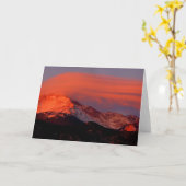 Lenticular Cloud over Pikes Peak Karte (Gelbe Blume)