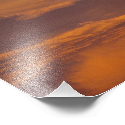 Lenticuläre Wolke bei Sonnenuntergang Fotodruck (Ecke)