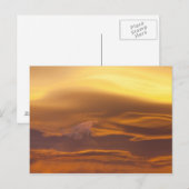 Lenticuläre Wolke bei Sonnenuntergang Postkarte (Vorne/Hinten)