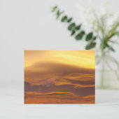 Lenticuläre Wolke bei Sonnenuntergang Postkarte (Stehend Vorderseite)