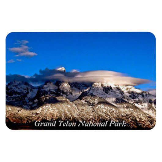 LENTIKULÄRE SCHWANKUNGEN ÜBER GRAND TETONS BERGE MAGNET (Horizontal)