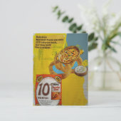 Lentil Rings and Soup 225 mixed media collage  Postkarte (Stehend Vorderseite)