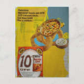 Lentil Rings and Soup 225 mixed media collage  Postkarte (Vorderseite)