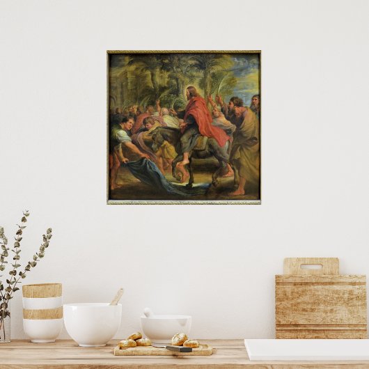 L'Entrée du Christ à Jérusalem Poster (Küche)