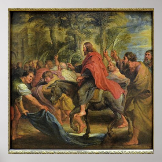 L'Entrée du Christ à Jérusalem Poster (Vorne)