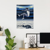 L'ENVOL NOCTURNE (Der Nocturnalflug) Poster (Heimbüro)