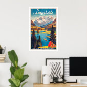 Lenzerheide Kanton Graubünden Schweiz Vintage Poster (Heimbüro)