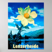 Lenzerheide, Schweiz, Sommer Blume am See Poster (Vorne)