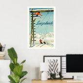Lenzerheide Schweiz Vintage-Skiposter Poster (Heimbüro)