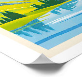 Lenzerheide Valbella Vintage Reiseposter Poster (Ecke)