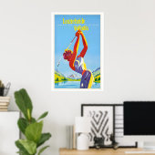 Lenzerheide Valbella Vintage Reiseposter Poster (Heimbüro)