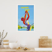 Lenzerheide Valbella Vintage Reiseposter Poster (Küche)