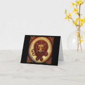 Leo 10 karte (Gelbe Blume)