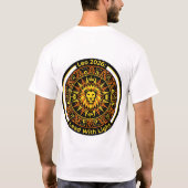 Leo 2026 Zodiac Mandala | Lion Fire Sign Astrology T-Shirt (Rückseite)
