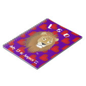 Leo 23. Juli auf August 22 Notebook Notizblock (Linke Seite)