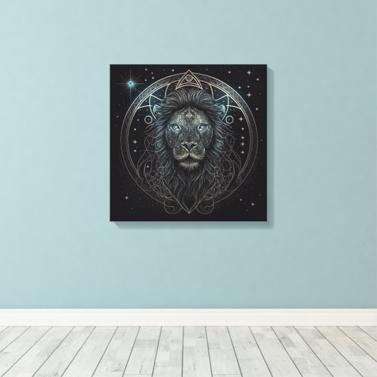 Leo - 23. Juli-August 22 Canvas Print Leinwanddruck (Insitu (Holzboden))