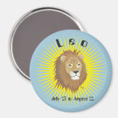 Leo 23. Juli bis August 22 Magnet (Vorderseite/Rückseite)