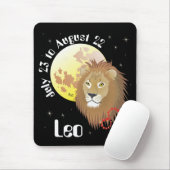 Leo 23. Juli bis August 22 Mouse Pad Mousepad (Mit Mouse)