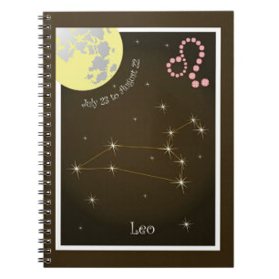 Leo 23. Juli bis August 22 Notizheft Notizblock