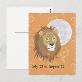 Leo 23. Juli bis August 22 Postkarte (Vorne/Hinten)