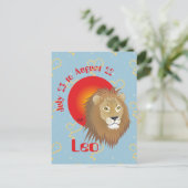 Leo 23. Juli bis August 22 Postkarte (Stehend Vorderseite)
