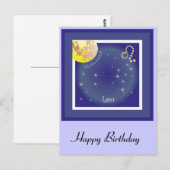 Leo 23. Juli bis August 22 Postkarte (Vorne/Hinten)