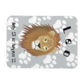 Leo 23. Juli bis August 22 Premium Flexi Magnet (Horizontal)