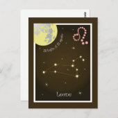 Leo 23 luglio al 22 agosto Postkarte (Vorne/Hinten)