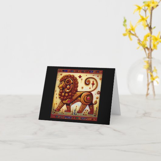 Leo 8 karte (Gelbe Blume)