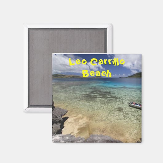leo Aarllo Strand malibu californa. Magnet (Vorderseite/Rückseite)