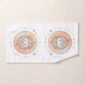 LEO, Abstract Design of the Zodiac Sign, Badhandtuch Set (Handtuch)