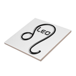 LEO, Abstract Design of the Zodiac Sign, Fliese