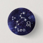 Leo-Abzeichen, Zodiac-Horoskop-Abzeichen Button (Vorderseite)