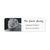 Leo, African Lion, Animal Rücksendeadressen-Aufkle (Vorne)