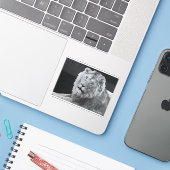 Leo, afrikanischer Löwe, Tier Aufkleber (Laptop mit iPhone)
