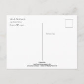 Leo, afrikanischer Löwe, Tier Postkarte (Rückseite)