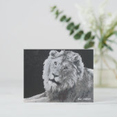 Leo, afrikanischer Löwe, Tier Postkarte (Stehend Vorderseite)